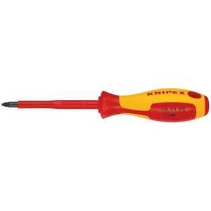 KNIPEX VDE Insulated Pozidriv Screwdriver PZ2 x 100mm Anti Roll Handle 57557 - Picture 1 of 1