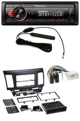 Pioneer MP3 DAB 1DIN AUX USB Autoradio für Mitsubishi Evo Lancer (ab 2008) - Bild 1 von 4