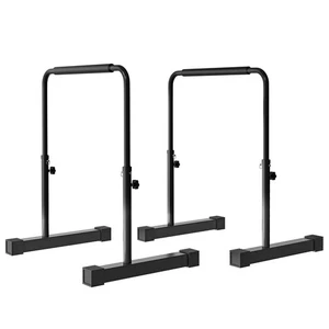 Dip Barren Bars 2er Set 80-100 cm Rutschfest Dip Station für Muskeltraining - Bild 1 von 10