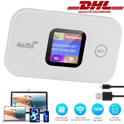 4G LTE Tragbare Mobiler Wireless WLAN Router Hotspot WiFi Modem SIM Karte DHL - Bild 1 von 4