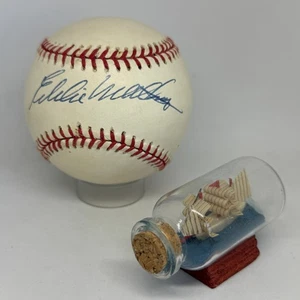 Eddie Mathews signed Rawlings OL Baseball JSA COA Braves HOF Auto A4226 - Picture 1 of 3