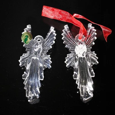 Lote de 2: Waterford Crystal 2008 Anual Angel, Angel Ornament Foto 1 de 2