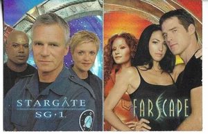 STARGATE SG-1 FARSCAPE 2002 Sci-Fi Channel Magazine Promo Insert Holofoil Rare - Picture 1 of 2