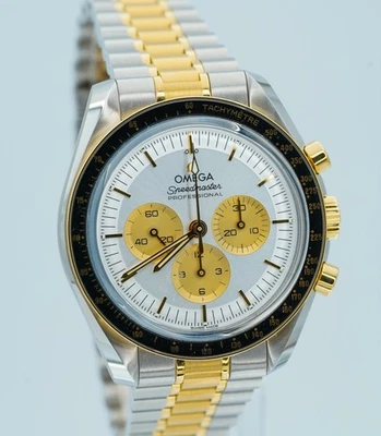 Omega Speedmaster Professional 18K Yellow Gold SS 310.20.42.50.02.001 BOX/CARDS! - Image 1 of 4