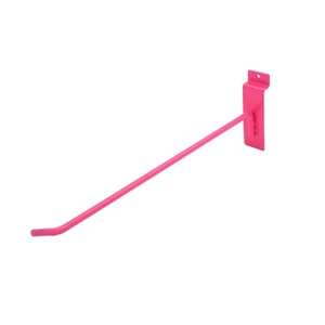 Ganchos Slatwall SSWBasics 10" - Paquete de 50 - Listón rosa intenso duradero y elegante - Imagen 1 de 2