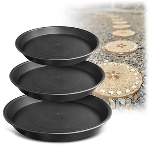 3 Size Round Stepping Stone Mold,10" 11.4" 12.6" Cement Molds for Black - Picture 1 of 6