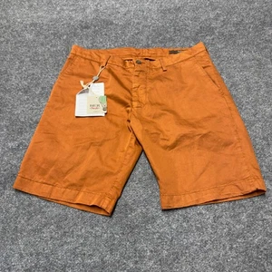 Berwich Bermuda Cotton Linen Italy Shorts Brown NWT Men Size 50 35 10" Inseam - Picture 1 of 10