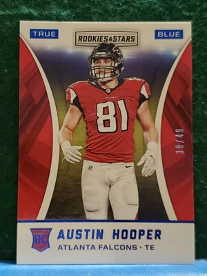 2016 Panini Rookies & Stars True Blue #208 Austin Hooper 38/49 Falcons - Image 1 of 2