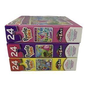 Brand New Set of 3 Children's Puzzles - Puzzle Tales 24 Pieces 5+ Years (2017)