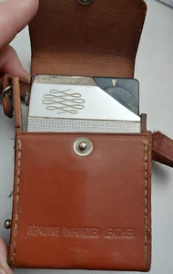 VINTAGE AMC TRANSISTOR HANDHELD RADIO WITH LEATHER CASE Rare Working - Picture 1 of 23