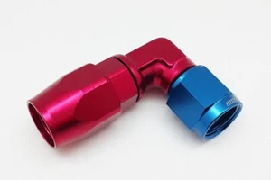 AN-10 Forged Aluminum Alloy Adapter Fittings Swivel Hose End 90 Degree - Picture 1 of 4