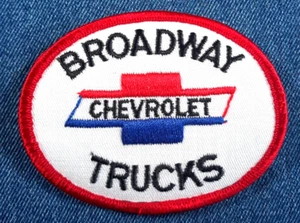 NOS 70s Vintage Original Broadway Chevrolet Trucks 3.75" Patch Chevy Dealership - Picture 1 of 3