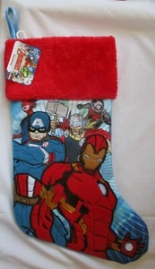 MEDIAS NAVIDAD APLIQUES MARVEL AVENGERS 18" - NUEVAS - Imagen 1 de 4