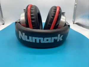 Numark RedWave Professional DJ Headphones Silver Red Rotating Earcup - No Cable - Picture 1 of 5