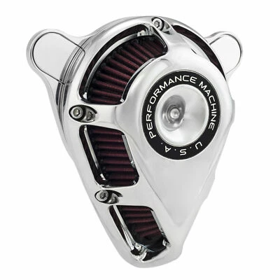 Performance Machine Jet Stage 1 Air Cleaner Harley Big Twin 93-15 Chrome - Image 1 of 2