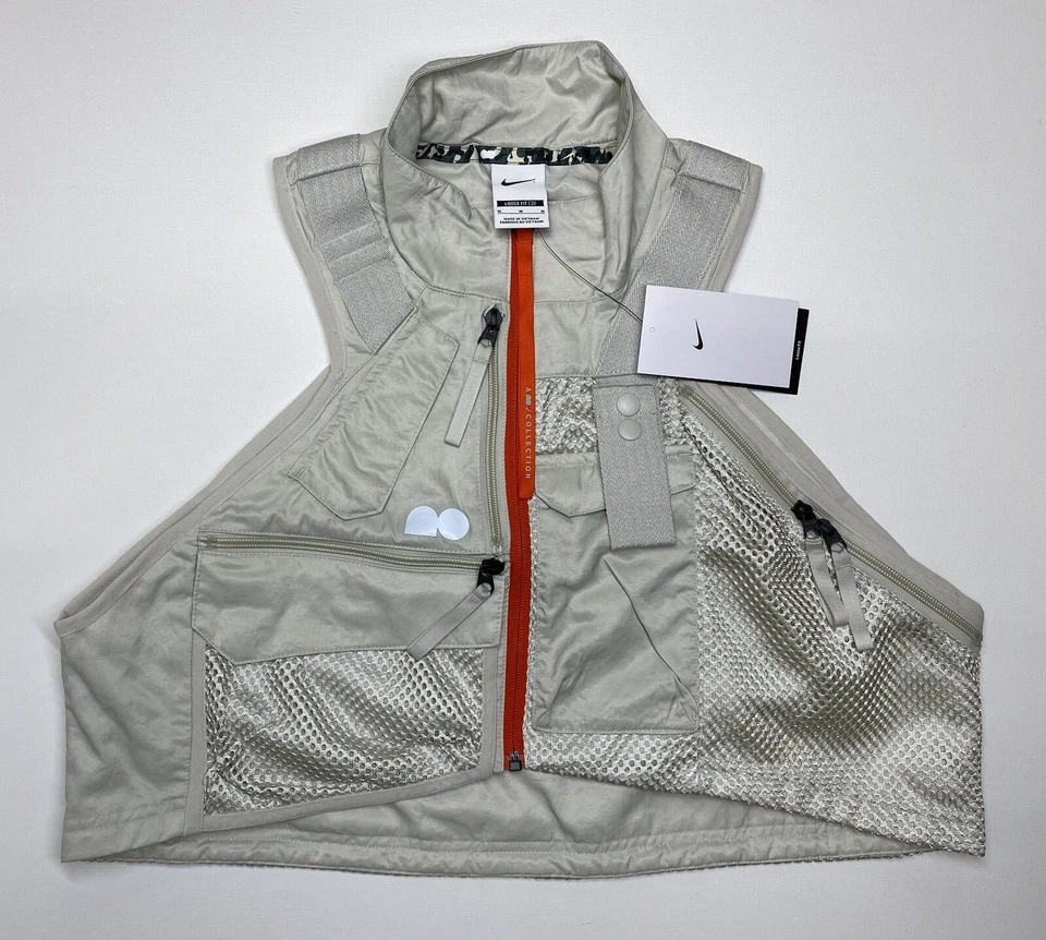 Nike x Naomi Osaka Tennis Vest Gilet Beige DJ9790-072 Women's Sz Small