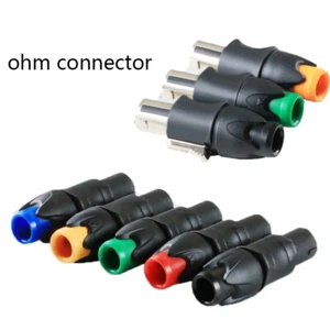Amplificador de audio enchufe de alimentación conectores 4 polos profesional carlon conector óhmico - Imagen 1 de 12