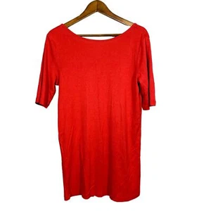 NEW! Gap Maternity Pullover Tee Casual Short Sleeve Melon Pink Scoop Neck - L - Picture 1 of 4