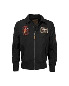 Chaqueta de aviador Top Gun "Hornet" negra, chaqueta de aviador, militar, exterior -NUEVA- - Imagen 1 de 1