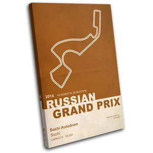 Sochi Autodrom Russian Grand Prix Formula 1 F1 Race Track Canvas Artwork Print - Picture 1 of 1