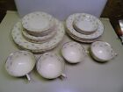 4 Place Setting of Syracuse China Federal Shape Suzanne Pattern 24 Pieces