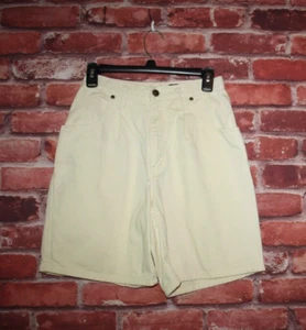 Eddie Bauer Outdoor Outfitter Womens Bermuda Shorts Size 6 Yellow Denim Pockets - Picture 1 of 4
