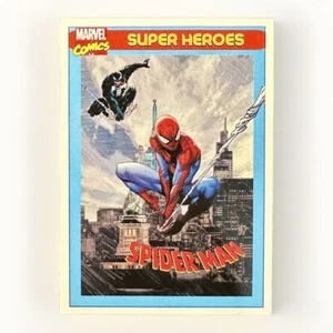 SPIDER-MAN Retro 90s Super Heroes Artist Print Premium Comic Art Promo Card - Picture 1 of 2