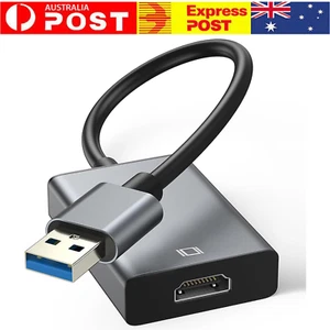 USB 3.0 to HDMI Adapter 1080P HD Converter Cable Male to Female for Windows 7-11 - Picture 1 of 7