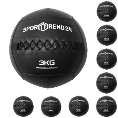 Wall Ball 3-12kg, Medizinball Gewichtsball Trainingsball Gewichte Fitnessball