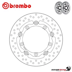 Discos de freno Brembo serie Oro delanteros Yamaha Tmax 530/ABS 2012-2019 - Imagen 1 de 10