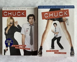 Chuck: Season 1 & 2 (DVD 2007-2009) New Factory Sealed Zachary Levi McG OOP - Picture 1 of 3