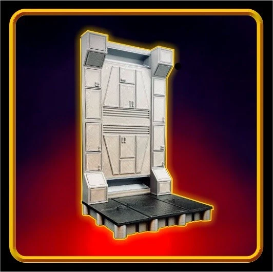 NOVO! Suporte de figura de parede e diorama inspirado em Star Wars para linha 6" (Design V3!) - Imagem 1 de 4