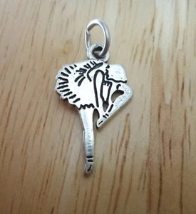 Sterling Silver 23x14mm Detailed Ballerina Ballet Dancer Charm - Imagen 1 de 3