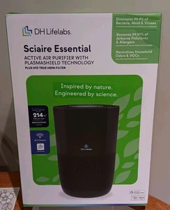 DH Lifelabs Sciaire Essential Air Purifier With PlasmaShield H13 Hepa Filter New - Picture 1 of 14