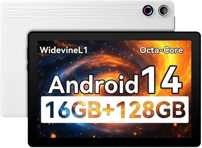 11 inch Android 14 Tablet 16GB RAM 128GB ROM (1TB TF) WiFi 6800mah Dual Camera - Image 1 of 4