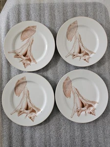 4 Platos Fitz and Floyd 7.25" Coquille 1976 Japón, De Colección, Excelente - Imagen 1 de 14