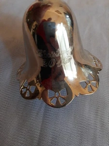 Towle Silversmiths 2016 plateado perforado anual campana de Navidad adorno 37º - Imagen 1 de 15