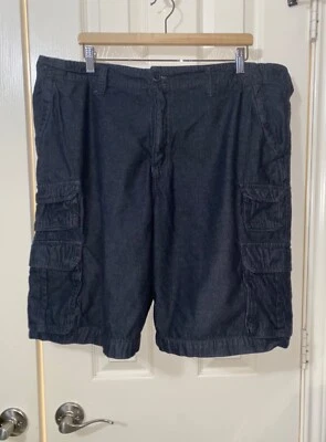 Faded Glory - Men’s - Cargo Shorts - Black/Blue - Size 44 - Image 1 of 4