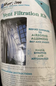 Allergy-Free Vent Filtration Kit Brand New Company Out of Business - Picture 1 of 4