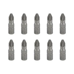 10PZ IMPACT BIT PZ2 X 25MM VITI CACCIAVITE MADE IN UK BIT MAKITA DEWALT NUOVO - Foto 1 di 1