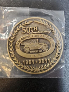 Vintage CHEVROLET Club Of America 50th Anniversary Meet Token 2011 - Picture 1 of 2