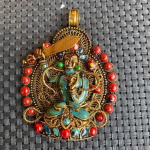 Buddhist Supplies Buddha Statue Nepalese Handmade Bodyguard Buddha Pendant Brand - Picture 1 of 6