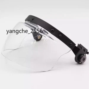 Transparente explosionsgeschützte Maske für Mich taktischer Helm nur Gesichtsschild Neu - Bild 1 von 3