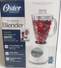 OSTER BLENDER, 10-SPEED 450 WATT, WHITE, WITH 6 CUP PLASTIC JAR AND SMOOTHIE CUP