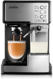 SUNBEAM Coffee Espresso Maker Barista Home Milk Frother Latte Capuccino 2L Tank - Picture 1 of 5