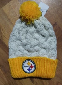 NFL Pittsburgh Steelers New Knit Hat- beige/yellow - Picture 1 of 6