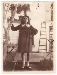 Vintage Foto junges Mädchen Portrait Mode 20er Jahre französisches Originalfoto - Bild 1 von 2