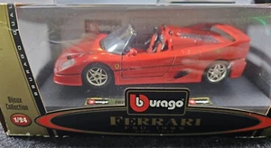 BBURAGO FERRARI F50 RED 1:24 DIECAST MODEL CAR Made In Italy - Picture 1 of 10