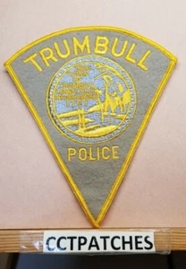TRUMBULL, CONNECTICUT POLICE FELT SHOULDER PATCH CT - Picture 1 of 2
