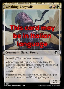 MTG WRITHING CHRYSALIS EXC - CRISALIDE CONTORCENTE 208 - MH3 - MAGIC - Foto 1 di 1